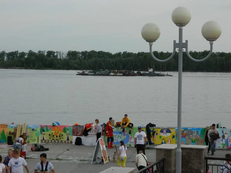 Уровень воды в реке Обь